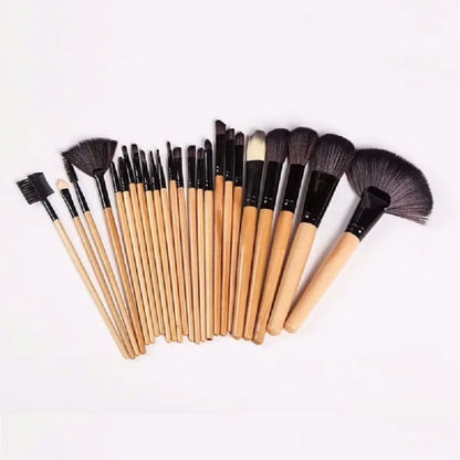 24 Pcs/Set Professional Makeup Brush Sets Cosmetic Brushes Eyebrow Powder Foundation Shadows Brush Make Up Tools With Gift Bag