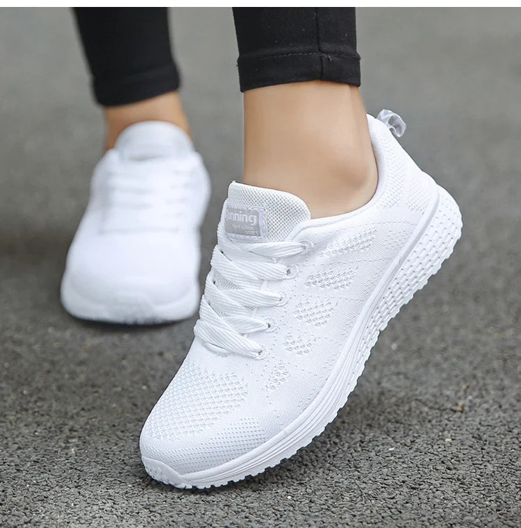 Women Flats Fashion Lightweight Shoes Women Lace Up Nurse Shoes Round Toe Sneakers Women Shoe Walking Shoes Woman Plus Size