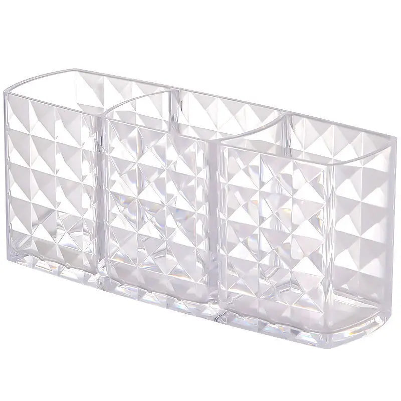 Make Up Organizer Plastic Makeup Brush Pot Storage Acrylic For Cosmetics Holder Desk Cosmetic Storage Container