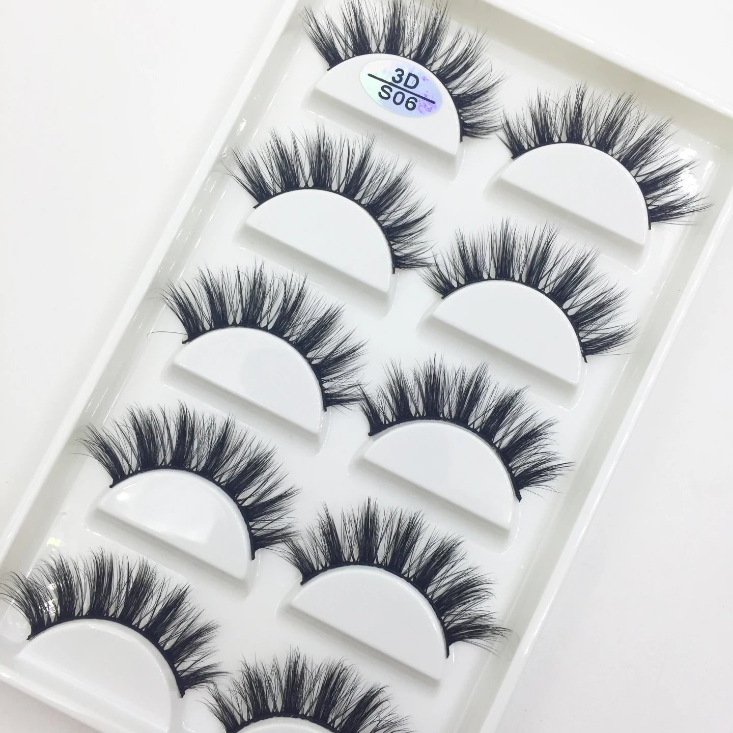 Natural 3D Mink False Eyelashes, Soft Wispy, Fluffy Eye Faux Lashes, Make Up Eyelash, Beauty Cat Cilios, 5 Pairs, 15 Styles