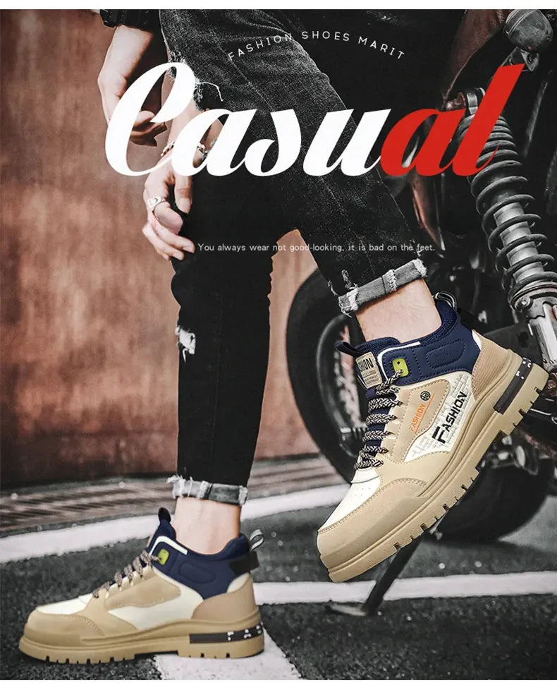 Sneakers Men Casual Autumn Vulcanized Shoes Male Walking Sport Shoes Outdoor Sneakers Male Sneakers Soft Sole Walking Shoes