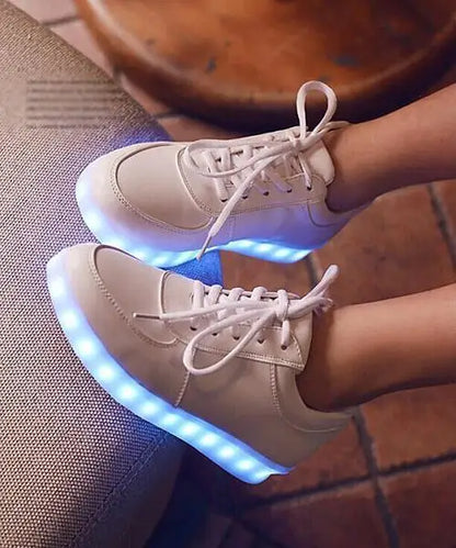 Maogu 2023 Adult Unisex Womens Mens Kid Luminous Sneakers Glowing USB Charge Boys LED Colorful Light-up Shoes Girls Footwear