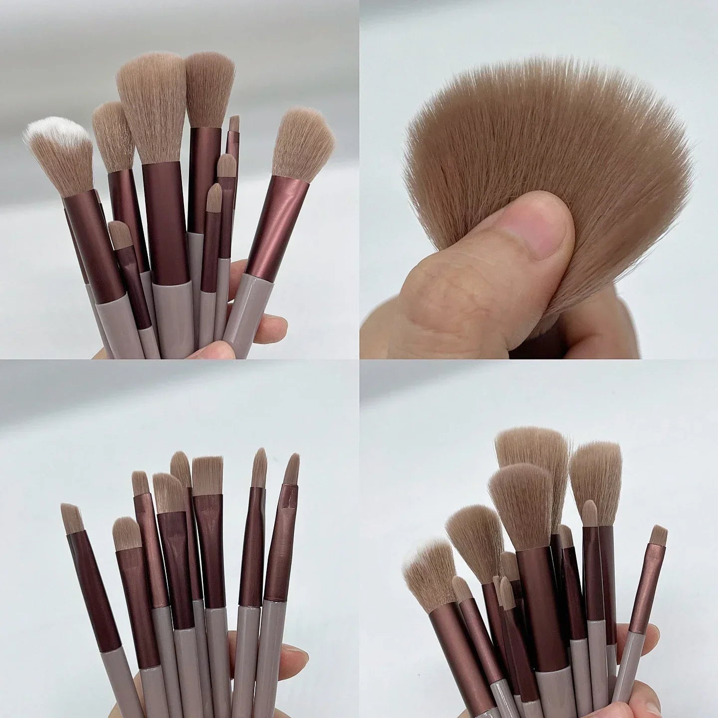 Wholesale 13 PCS Makeup Brushes Set Eye Shadow Foundation Women Cosmetic Brush Eyeshadow Blush Beauty Soft Make Up Tools Bag