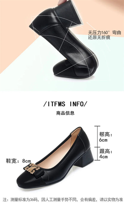 French Style 2024 New Soft Leather Soft Sole Shallow Mouth Sleeves Single Shoes Summer All-match Low Heel Women's Shoes