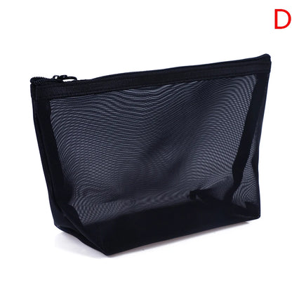 1 Pc Portable Mesh Transparent Cosmetic Bag Women Travel Zipper Make Up Organizer Wash Toiletry Beauty Storage Bag Pouch