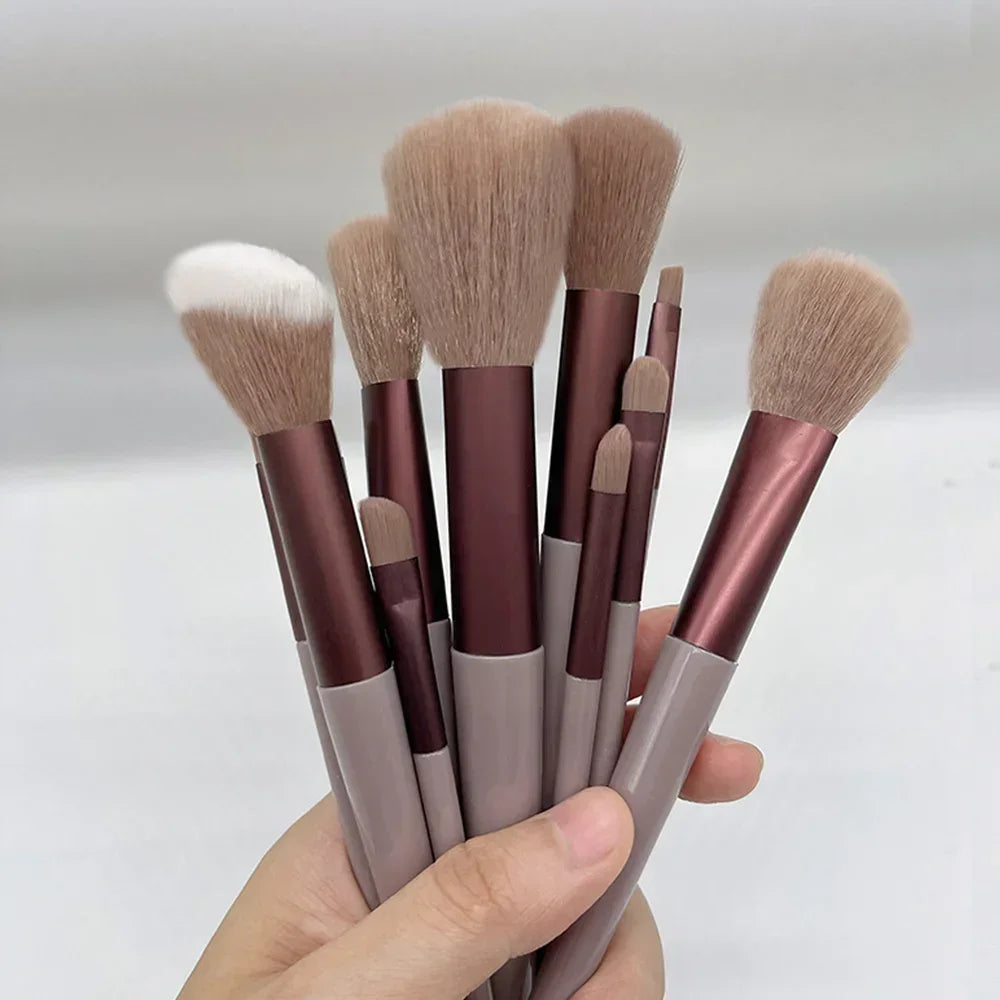 Wholesale 13 PCS Makeup Brushes Set Eye Shadow Foundation Women Cosmetic Brush Eyeshadow Blush Beauty Soft Make Up Tools Bag