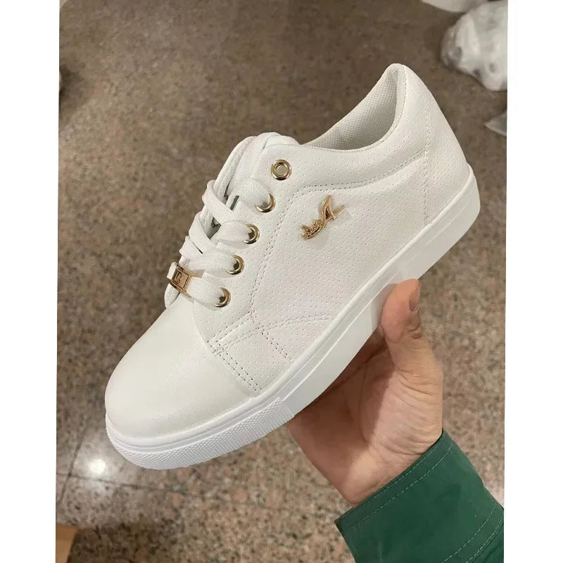 Vulcanized Shoes Women New 2023 Casual Sneakers Fashion Flat Lace Up Outdoor Walking Sport  Plus Size 43 Zapatillas Mujer