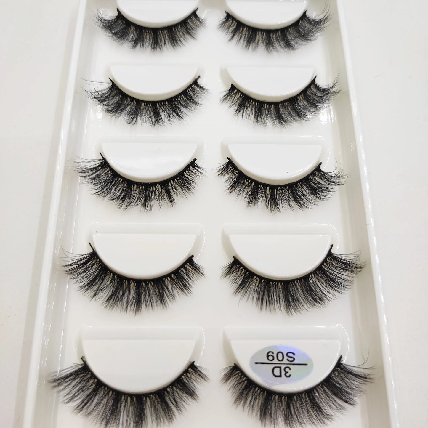 Natural 3D Mink False Eyelashes, Soft Wispy, Fluffy Eye Faux Lashes, Make Up Eyelash, Beauty Cat Cilios, 5 Pairs, 15 Styles