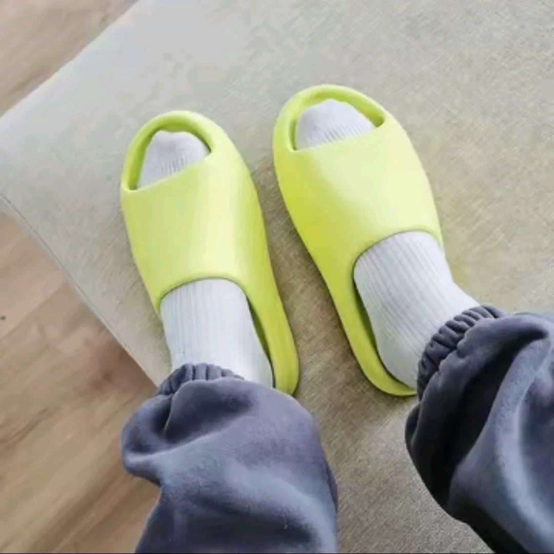 Adidas Yeezy Slide Men and Women casual sports slippers Lightweight cushioned sneakers Anti-slip and wear-resistant  yellow