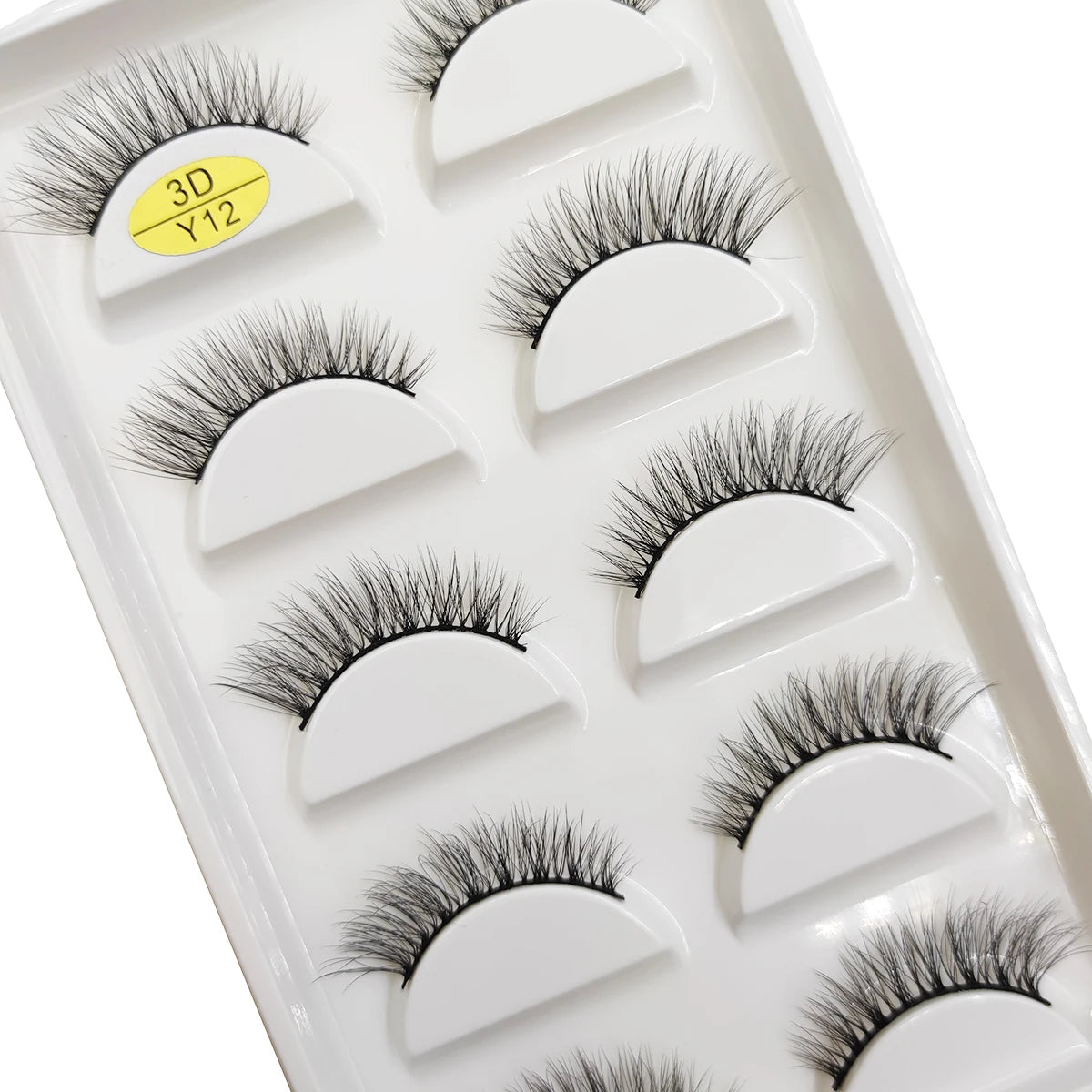 Natural 3D Mink False Eyelashes, Soft Wispy, Fluffy Eye Faux Lashes, Make Up Eyelash, Beauty Cat Cilios, 5 Pairs, 15 Styles