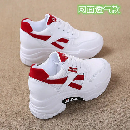 Sneakers Women Platform Inner Increase Shoes Woman Shoes Casual Ladies Footwear Chunky Sneakers Women Shoes Tennis Sport Shoes