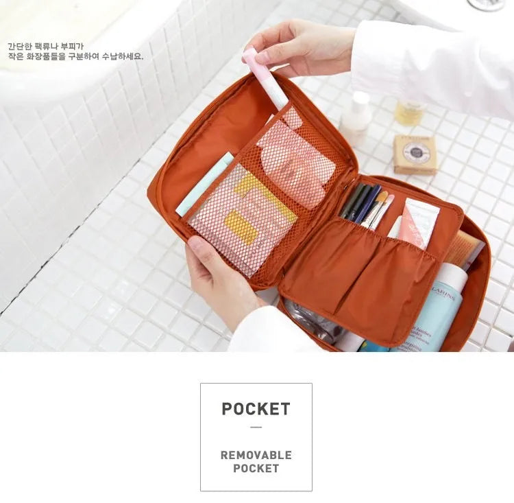 Travel Makeup Bag Storage Cosmetic Bag Women Pouch Organizer Waterproof Toiletries Bag Make Up Cases Female Cosmetic Organizer