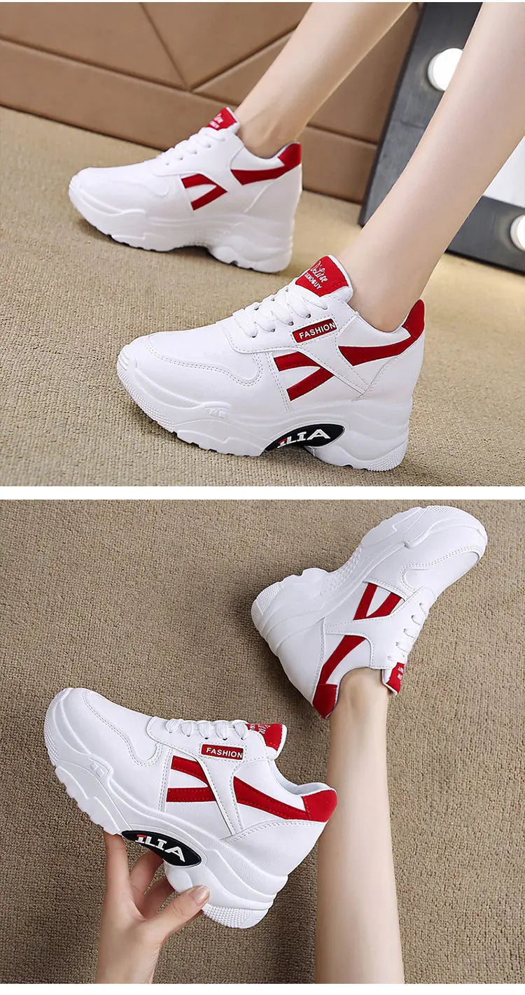 Sneakers Women Platform Inner Increase Shoes Woman Shoes Casual Ladies Footwear Chunky Sneakers Women Shoes Tennis Sport Shoes