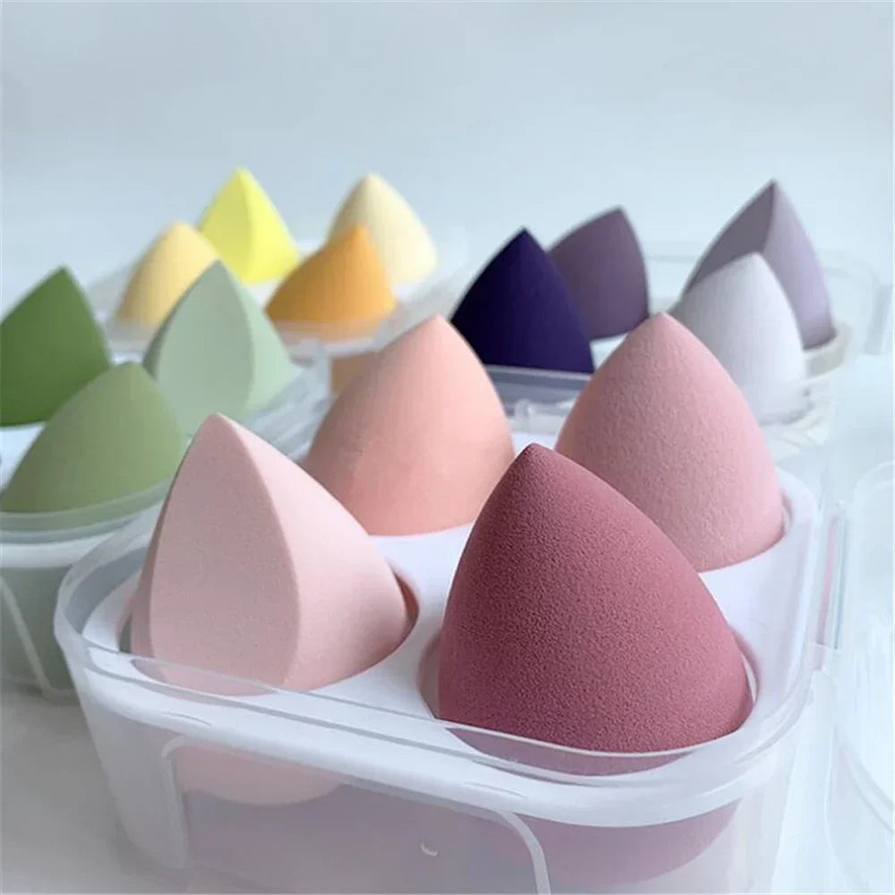 4pcs/set Makeup Sponge Blender Beauty Egg Cosmetic Puff Foundation Sponges Powder Puffs Women Make Up Accessories