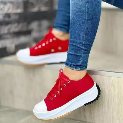 2024 New Fashion Summer Women Casual Shoes Plus Size Sneakers for Women Platform Sport Shoes Female Lace Up Tennis Shoes Size 43