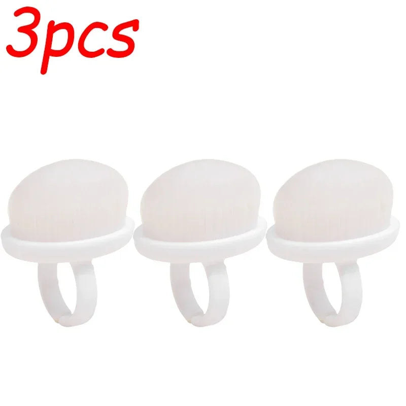 1-9pcs Ring-shaped Brush for Nail Dust Cleaning Professional Nail Dust Brush Buckle Brush Oval Gel Make Up Tool Manicure Brushes