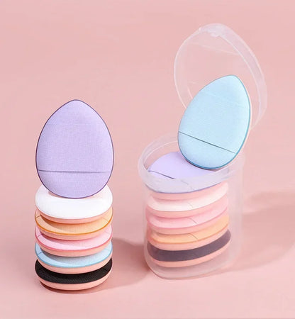 10Pcs Mini Finger Puff Foundation Small Air Cushion Powder Makeup Sponge Concealer BB Cream Cosmetic Applicator Make Up Tools