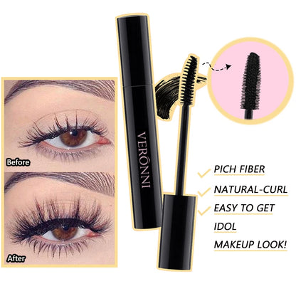 Color Mascara Eyelashes Lengthening Mascara 4D Silk Fiber Waterproof Curling Mascara Black Eyelashes Extension Make Up Cosmetics