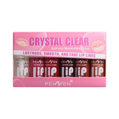 6PCS Moisturizing Lip Gloss Transparent Lip Oil sexy Hydrating Lip lip Cosmetics for Make Up Liquid Lipstick Lips Cosmetics Gift