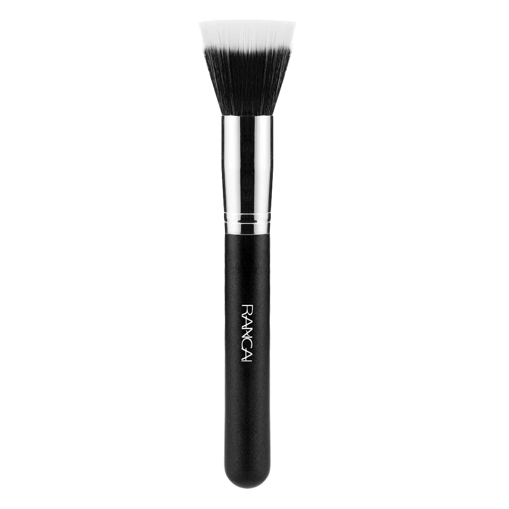 1pcs Full Size Powder Brush Blusher Contour Skin Care Black Fiber Stippling Brush Cosmetic Make Up Beauty Tools