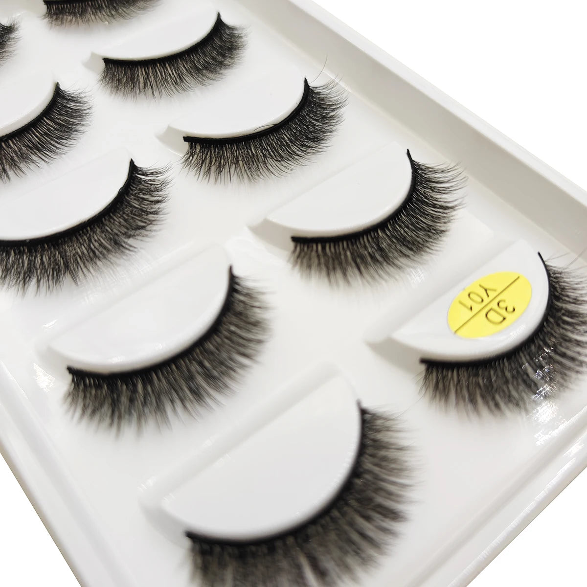 Natural 3D Mink False Eyelashes, Soft Wispy, Fluffy Eye Faux Lashes, Make Up Eyelash, Beauty Cat Cilios, 5 Pairs, 15 Styles