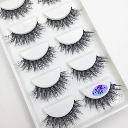 Natural 3D Mink False Eyelashes, Soft Wispy, Fluffy Eye Faux Lashes, Make Up Eyelash, Beauty Cat Cilios, 5 Pairs, 15 Styles