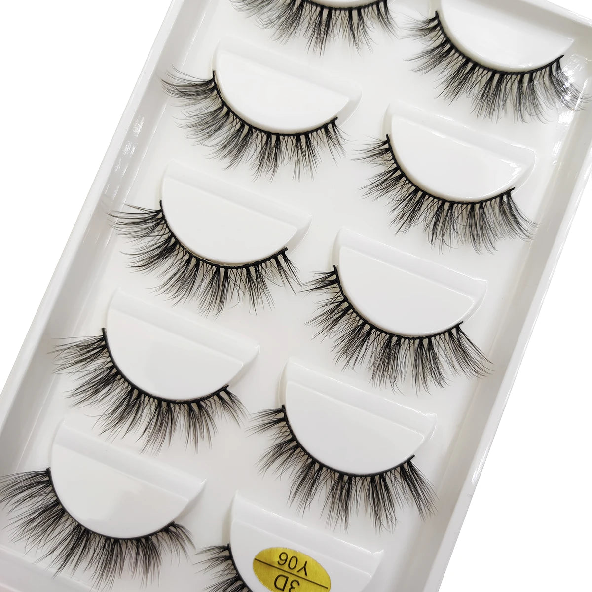 Natural 3D Mink False Eyelashes, Soft Wispy, Fluffy Eye Faux Lashes, Make Up Eyelash, Beauty Cat Cilios, 5 Pairs, 15 Styles