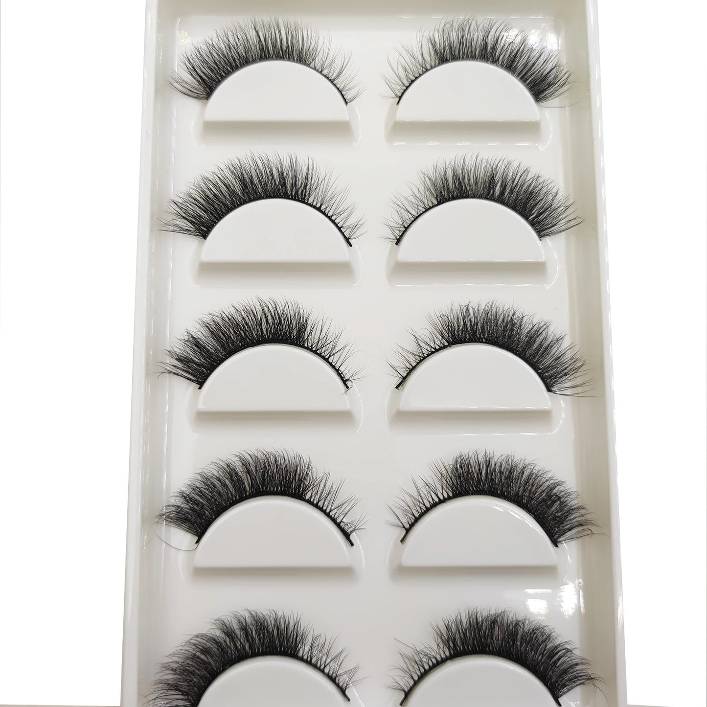 Natural 3D Mink False Eyelashes, Soft Wispy, Fluffy Eye Faux Lashes, Make Up Eyelash, Beauty Cat Cilios, 5 Pairs, 15 Styles