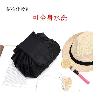 Women Drawstring Cosmetic Bag Travel Storage Makeup Bag Organizer Female Make Up Pouch Portable Waterproof Toiletry Beauty Case