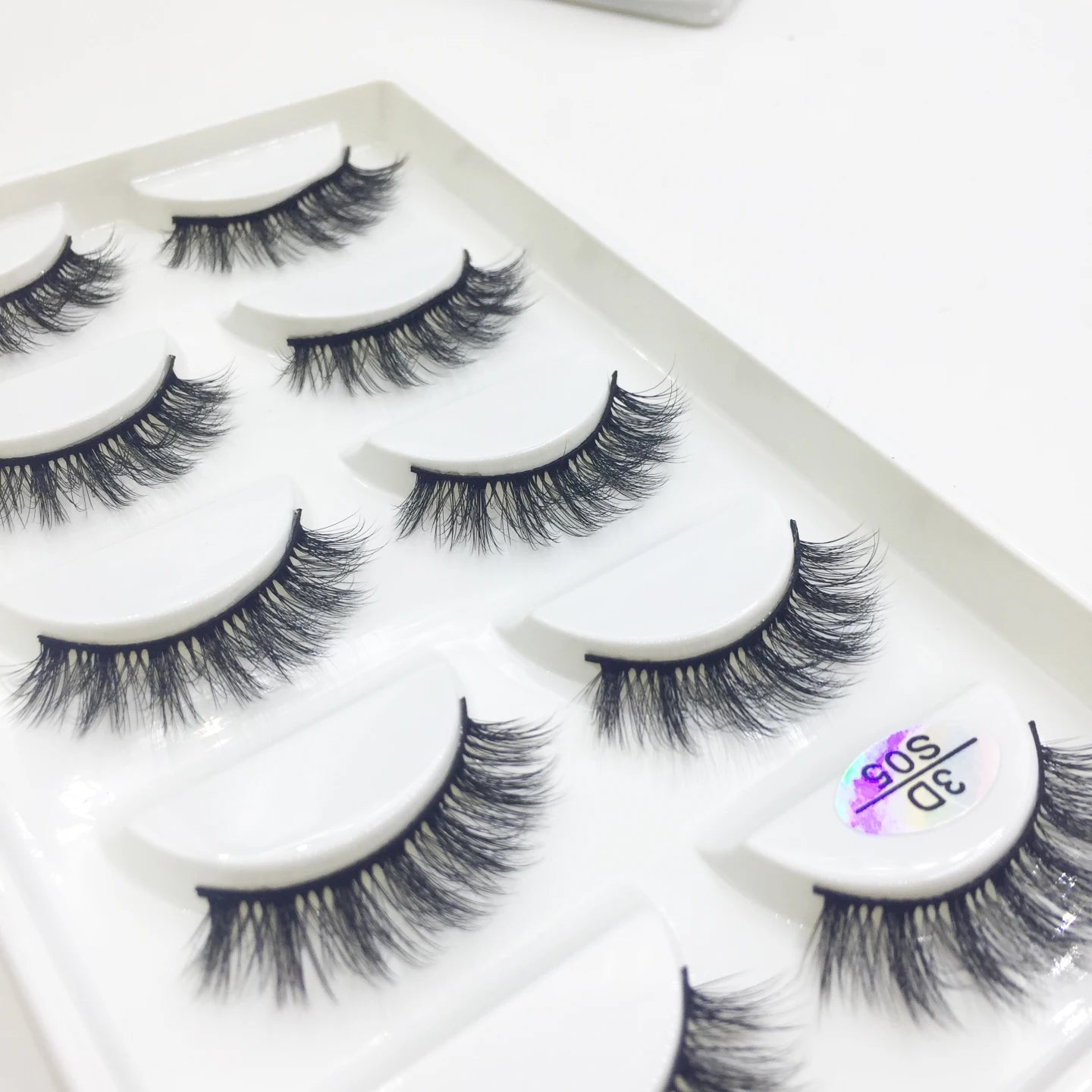 Natural 3D Mink False Eyelashes, Soft Wispy, Fluffy Eye Faux Lashes, Make Up Eyelash, Beauty Cat Cilios, 5 Pairs, 15 Styles