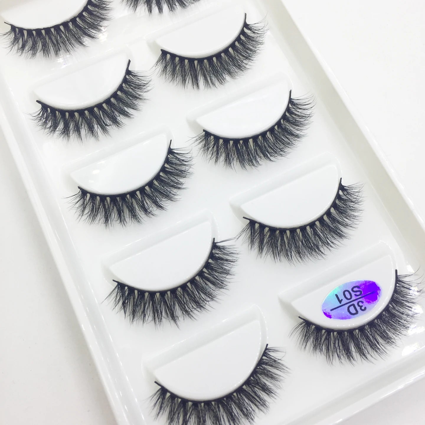 Natural 3D Mink False Eyelashes, Soft Wispy, Fluffy Eye Faux Lashes, Make Up Eyelash, Beauty Cat Cilios, 5 Pairs, 15 Styles