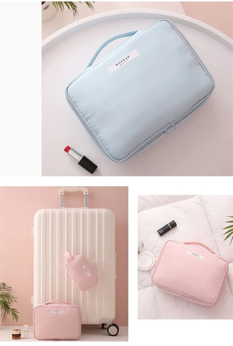 Makeup Bag For Women Toiletries Organizer Waterproof Travel Make Up Storage Pouch Female Large Capacity Portable Cosmetic Case