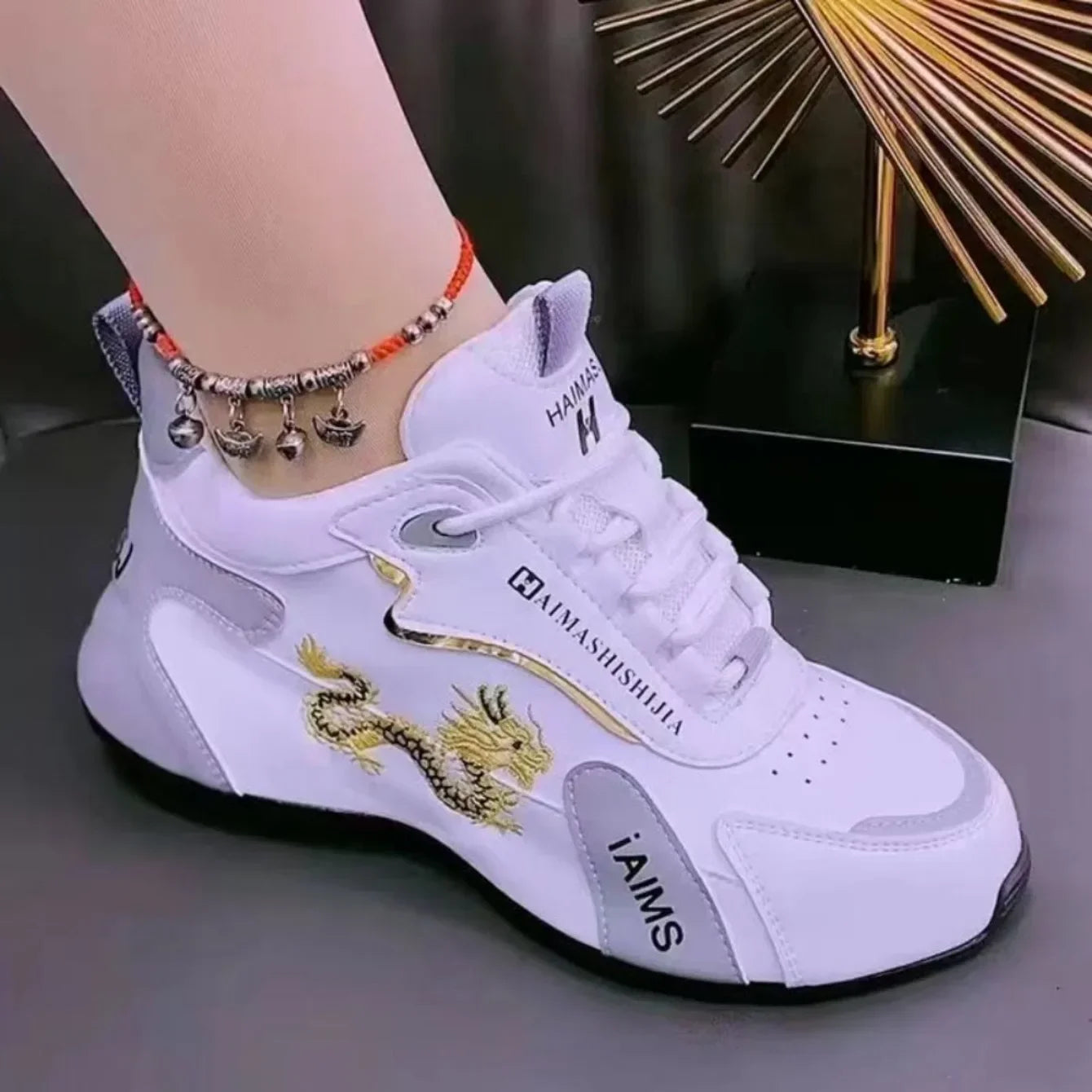 Women Designer Sneakers 2024 Summer Leather Waterproof Casual Sports Shoes Women Lightweight Breathable Non-slip Platform Shoes