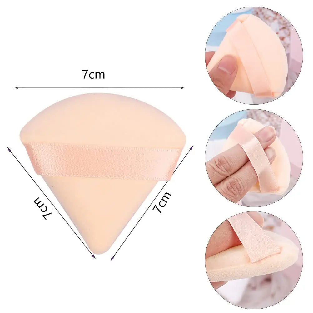 Triangle Powder Puff Soft Makeup Sponge for Face Make Up Eyes Contouring Shadow Cosmetic Washable Mini Velvet Foundation Puff