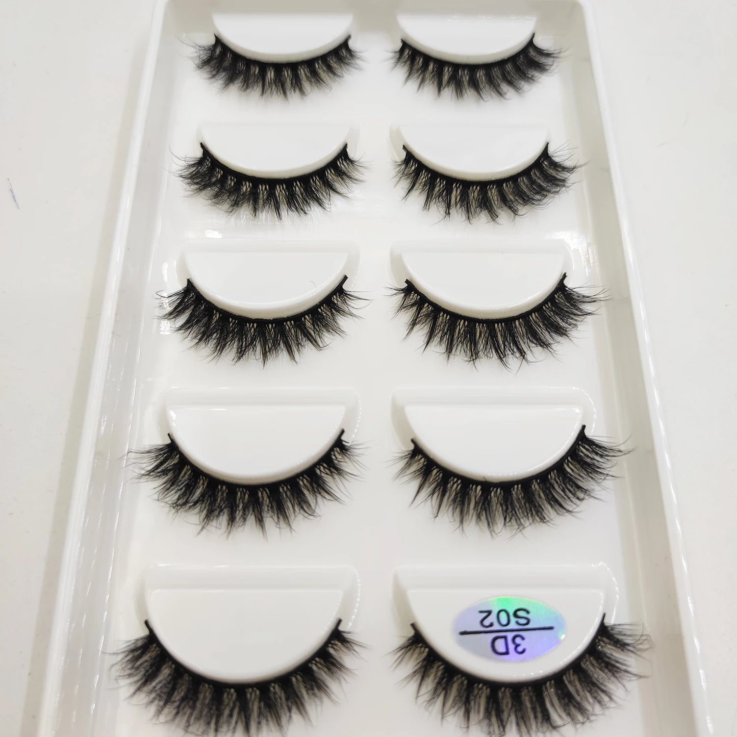 Natural 3D Mink False Eyelashes, Soft Wispy, Fluffy Eye Faux Lashes, Make Up Eyelash, Beauty Cat Cilios, 5 Pairs, 15 Styles