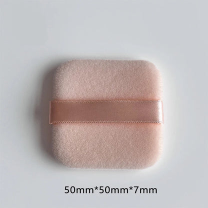 2Pcs Flocking Square Powder Puff Ultra-thin Face Make Up Tool Sponge Powder Puff Cosmetics Soft Cotton Washable