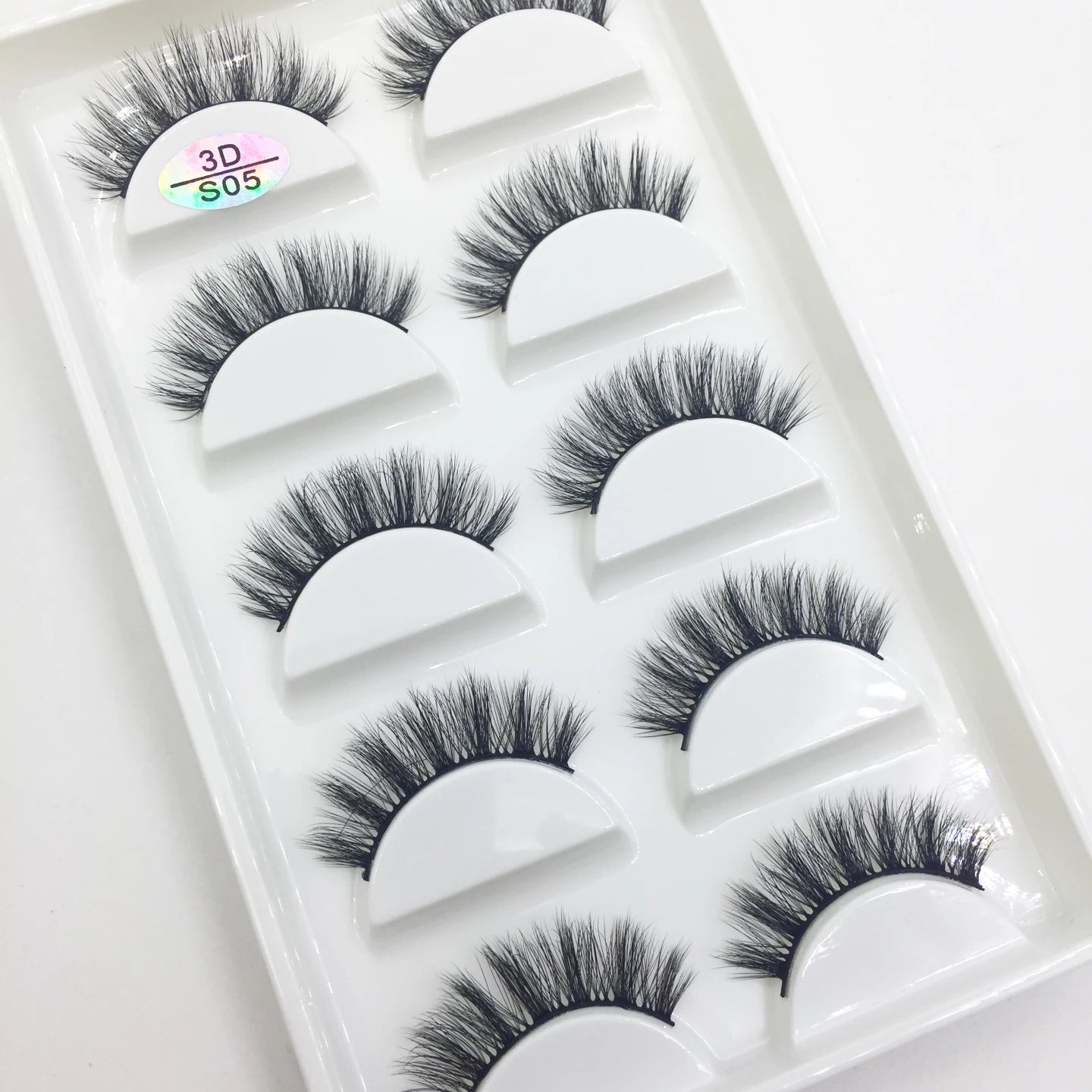 Natural 3D Mink False Eyelashes, Soft Wispy, Fluffy Eye Faux Lashes, Make Up Eyelash, Beauty Cat Cilios, 5 Pairs, 15 Styles