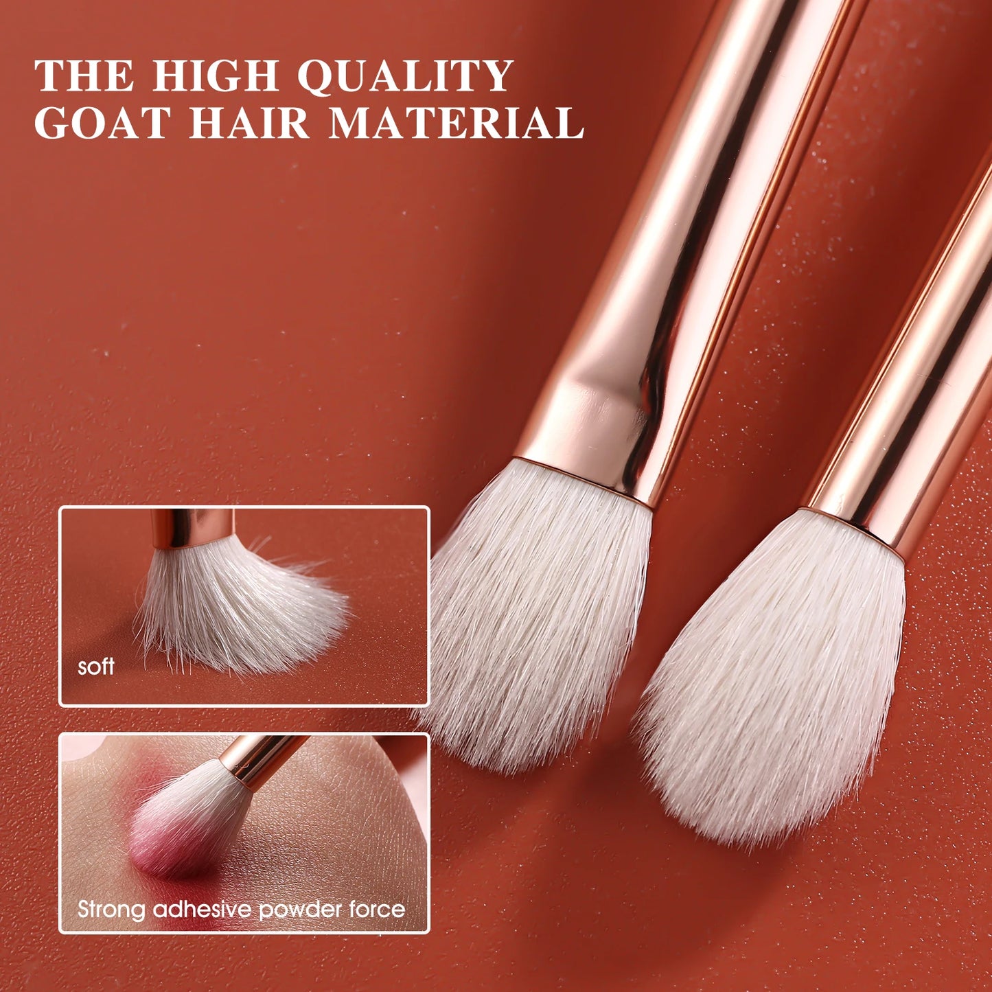 BEILI 8-10PCS Makeup Brushes Powder Foundation Highlight Concealer Eyeshadow Blending Make Up Brush Set pinceaux de maquillage