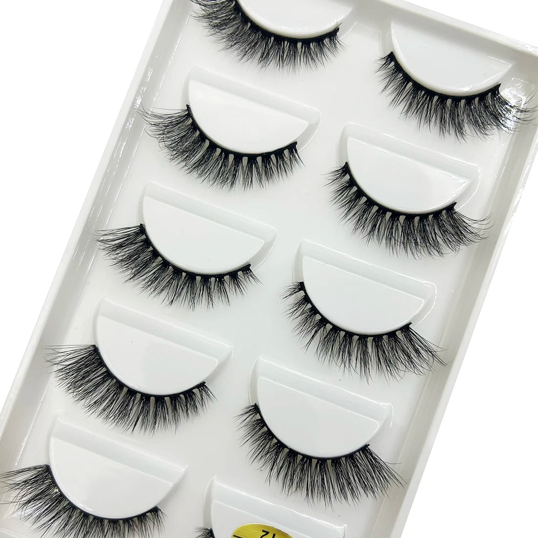 Natural 3D Mink False Eyelashes, Soft Wispy, Fluffy Eye Faux Lashes, Make Up Eyelash, Beauty Cat Cilios, 5 Pairs, 15 Styles