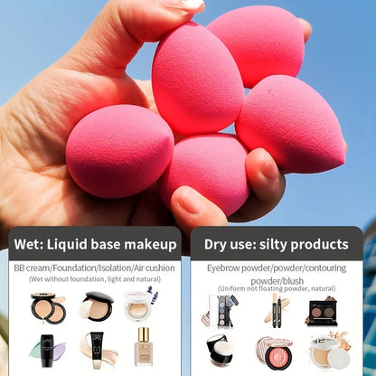 30 Pack Dry and Wet Medium Cosmetic Sponge, Foundation Make-up, Powder Blusher, Liquid and Cream, Reusable Beauty Mixing Tools