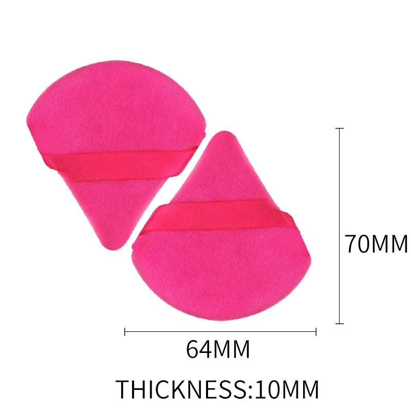 Triangle Powder Puff Soft Makeup Sponge for Face Make Up Eyes Contouring Shadow Cosmetic Washable Mini Velvet Foundation Puff