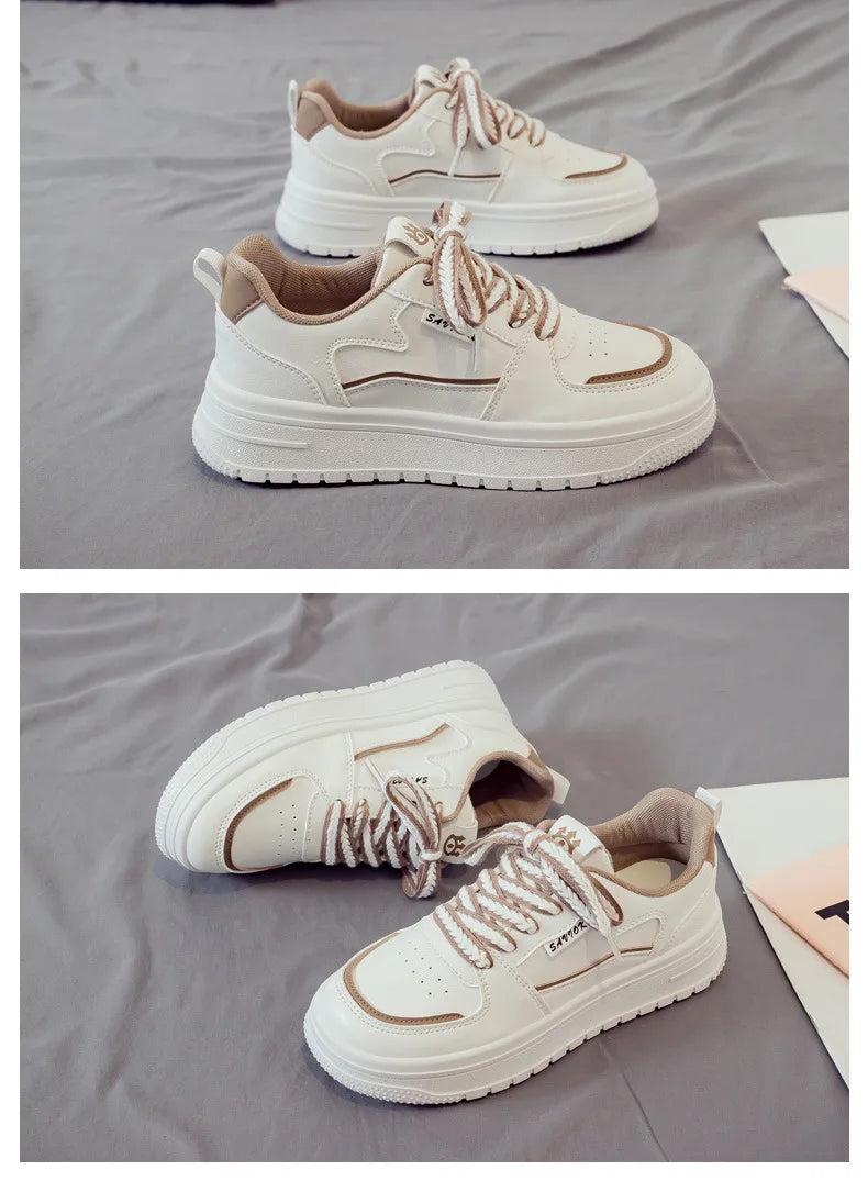 Designer Platform Running Sneakers Women  Tennis shoes Woman Walking Chunky Sneakers white Casual Slip on Vulcanized Shoes