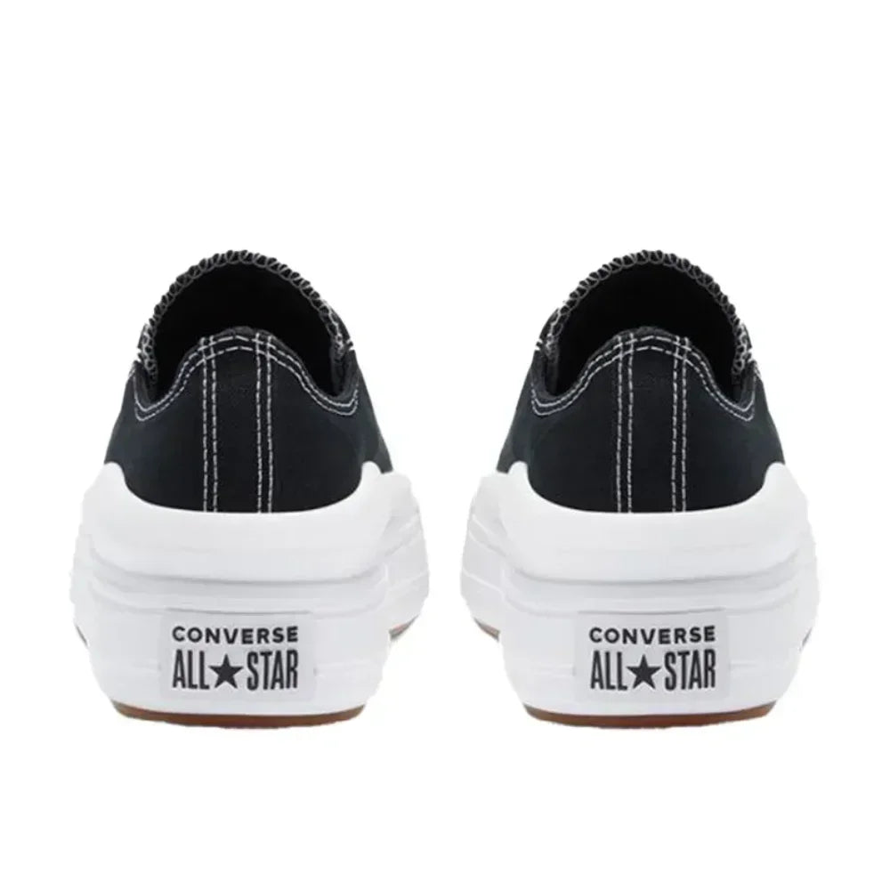 Converse All Star Move Low Comfortable and versatile Non-slip breathable bag low-top canvas shoes Women's Pure white