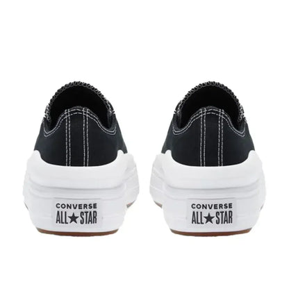 Converse All Star Move Low Comfortable and versatile Non-slip breathable bag low-top canvas shoes Women's Pure white