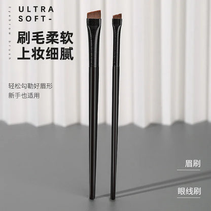 Eyebrow Eyeliner Brush Small Angled Small Angled Eyebrow Liner Brush Brow Contour Brush Make Up Brushes Cosmetics Tools 2pcs