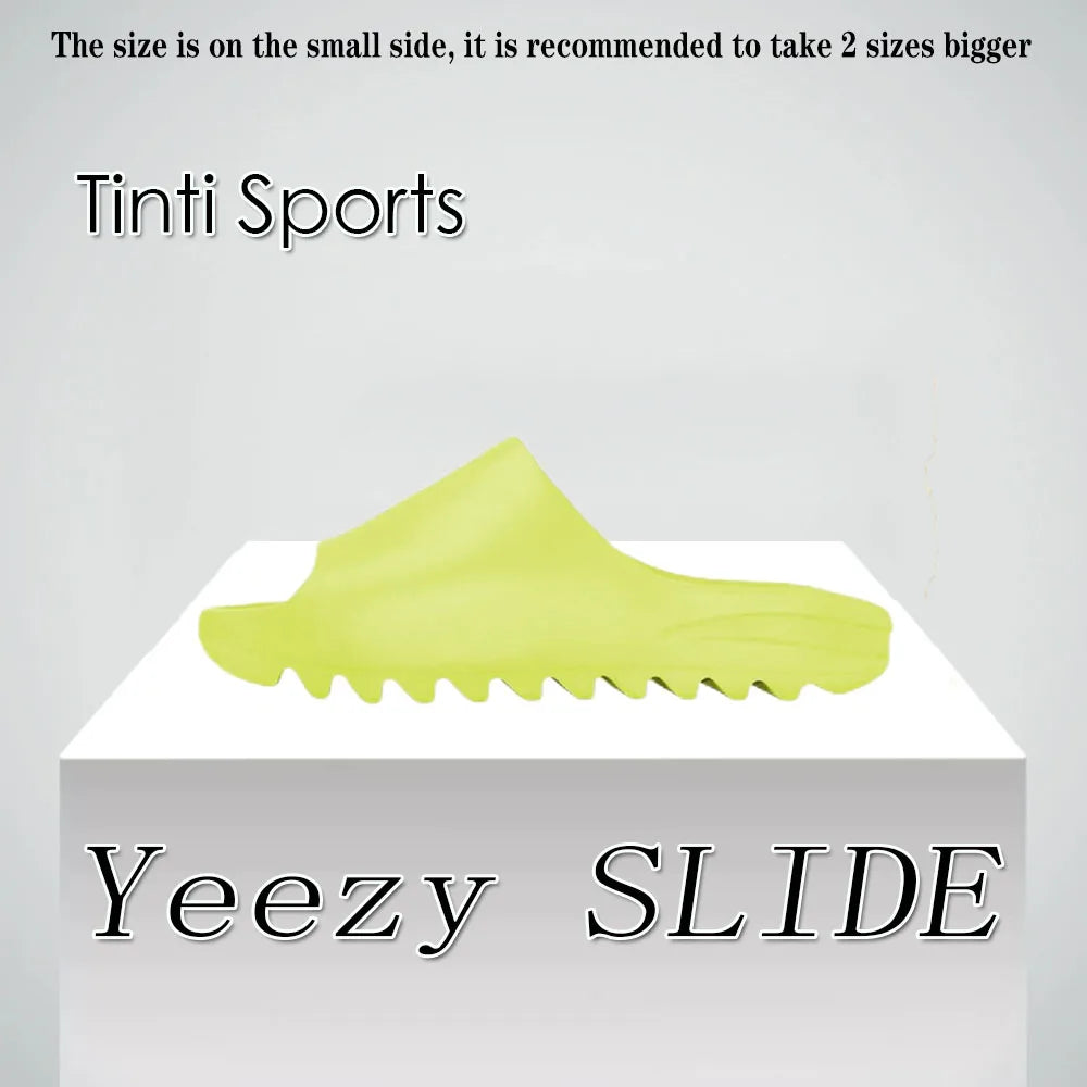 Adidas Yeezy Slide Men and Women casual sports slippers Lightweight cushioned sneakers Anti-slip and wear-resistant  yellow