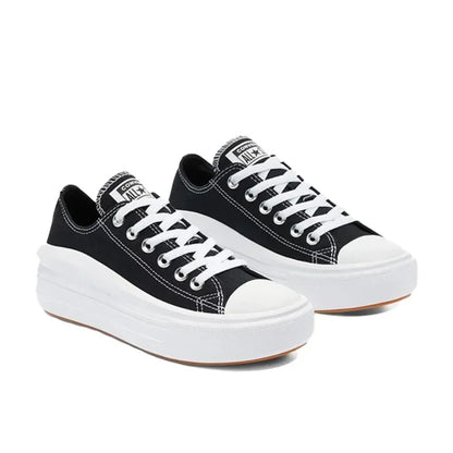 Converse All Star Move Low Comfortable and versatile Non-slip breathable bag low-top canvas shoes Women's Pure white