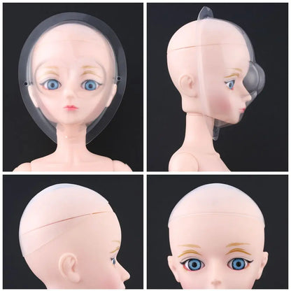 1/4 1/3 1/6  Head Cover Doll Face Make Up Protection Mask Bag Transparent Mask Acrylic for baby Azone Dollfie SD DD BJD