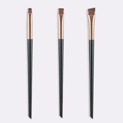 Blade Eyebrow Eyeliner Brush Bevel Flat Fine Brow Contour Make Up Brushes Eyelids Lying Silkworm Brush Professional Makeup Tools