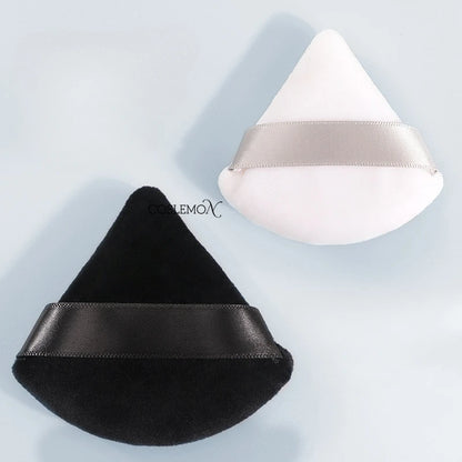 1pcs Triangle Powder Puff Face Soft Velvet Double-sided Air Cushion Blender Beauty Foundation Sponge Make Up Accessories